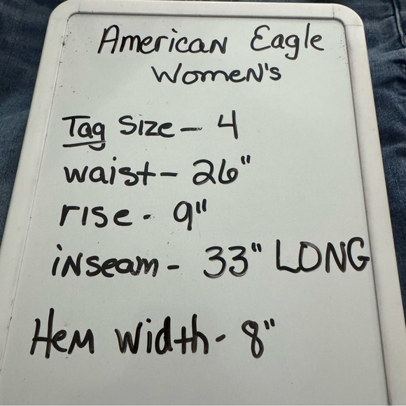 American Eagle High Rise Skinny Kick Jeans Womens 4 Long - Picture 8 of 8